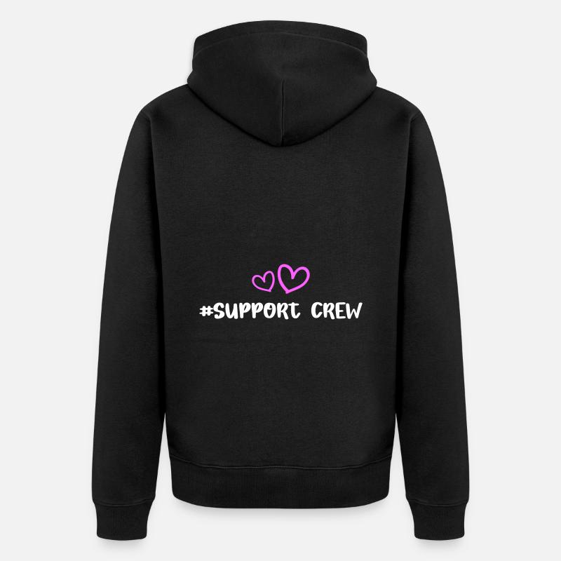 Soutenez l’équipe Heart Love - Veste à capuche bio Premium Unisexe - noir
