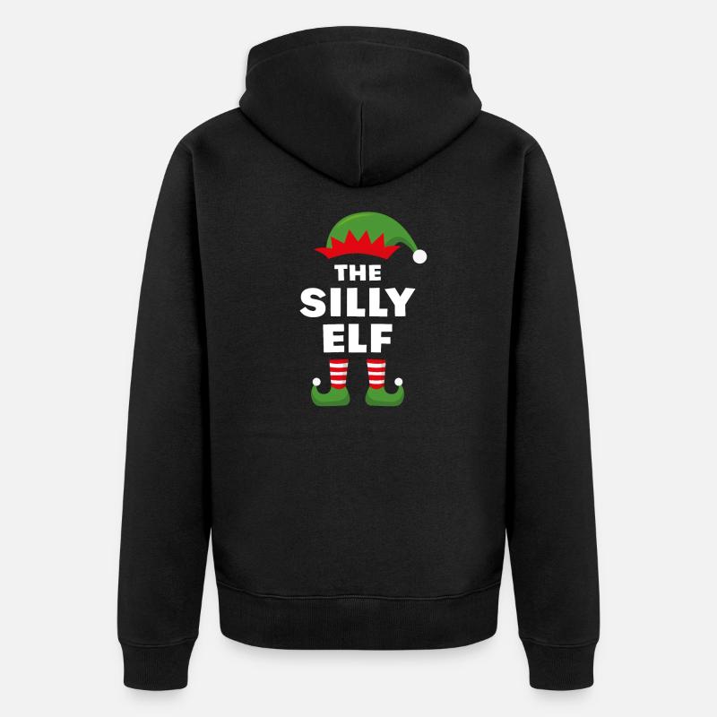 L’Elfe idiot - Veste à capuche bio Premium Unisexe - noir