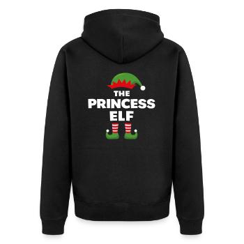 La Princesse Elfe - Veste à capuche bio Premium Unisexe - noir - Dos - Nico (187cm)