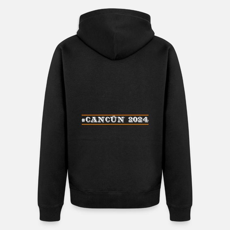 Cancun 2024 - Unisex Premium Bio Zip Hoodie - Schwarz