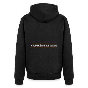 Après-ski 2024 - Veste à capuche bio Premium Unisexe - noir - Dos - Nico (187cm)