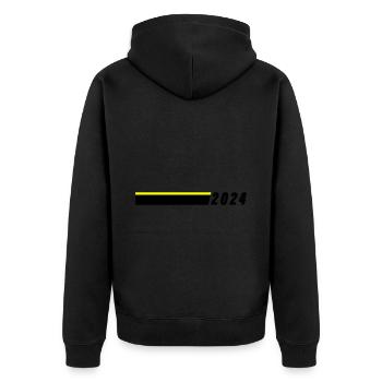 Année 2024 - Veste à capuche bio Premium Unisexe - noir - Dos - Nico (187cm)