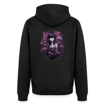 Emo HorrorFille - Veste à capuche bio Premium Unisexe - noir - Dos - Nico (187cm)