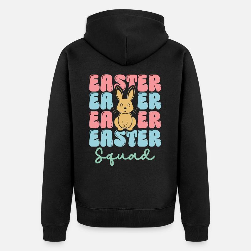 Équipe de Pâques - Veste à capuche bio Premium Unisexe - noir