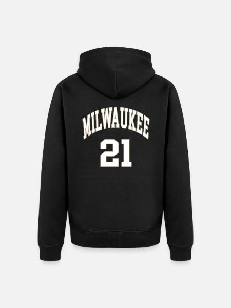 Milwaukee 21 - Unisex Premium Organic Zip Hoodie - black