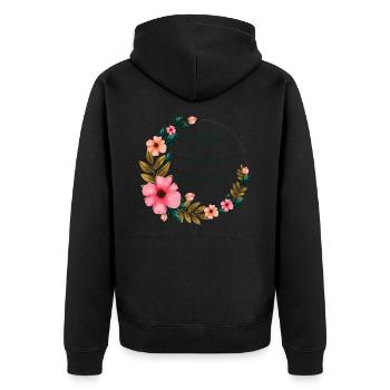 Enterrement de vie de garçon EVG Staff Marié Drôle - Veste à capuche bio Premium Unisexe - noir - Dos - Nico (187cm)