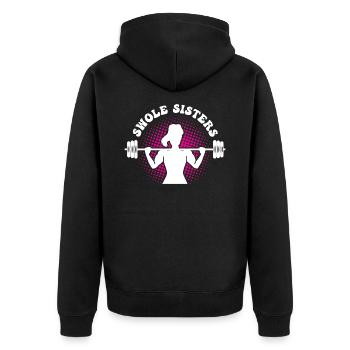 Swole Sisters Funny Couples Workout Swole Sisters - Veste à capuche bio Premium Unisexe - noir - Dos - Nico (187cm)