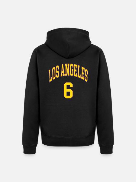 Los Angeles 6 - Unisex Premium Organic Zip Hoodie - black
