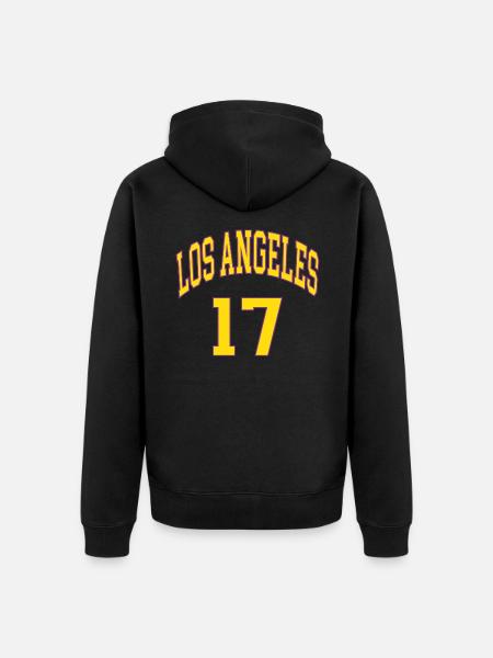 Los Angeles 17 - Unisex Premium Organic Zip Hoodie - black