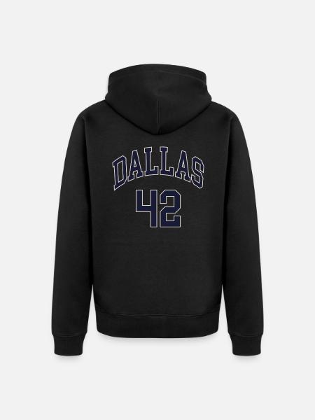Dallas 42 - Unisex Premium Bio Zip Hoodie - Schwarz