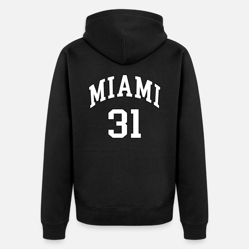 Miami 31 - Veste à capuche bio Premium Unisexe - noir