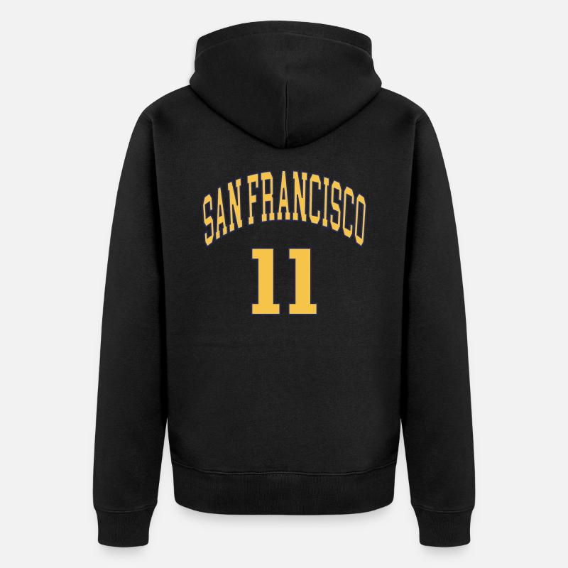 San Francisco 11 - Unisex Premium Bio Zip Hoodie - Schwarz