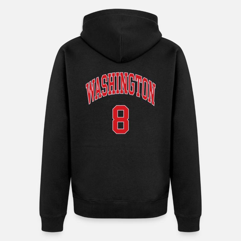 Washington 8 - Veste à capuche bio Premium Unisexe - noir