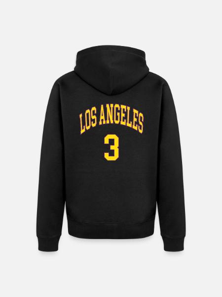 Los Angeles 3 - Unisex Premium Bio Zip Hoodie - Schwarz