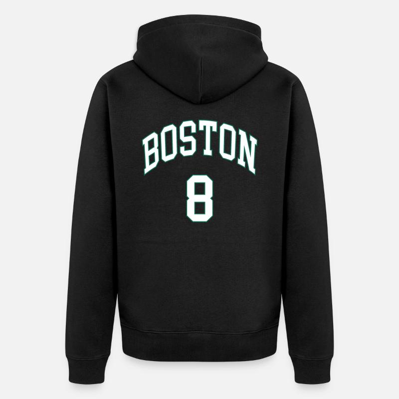 Boston 8 - Veste à capuche bio Premium Unisexe - noir