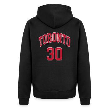 Toronto 30 - Veste à capuche bio Premium Unisexe - noir - Dos - Nico (187cm)