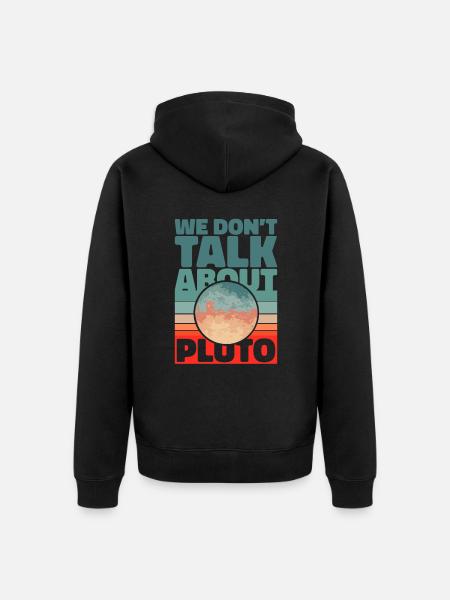Planet Solar System Astronomy Space - Unisex Premium Organic Zip Hoodie - black