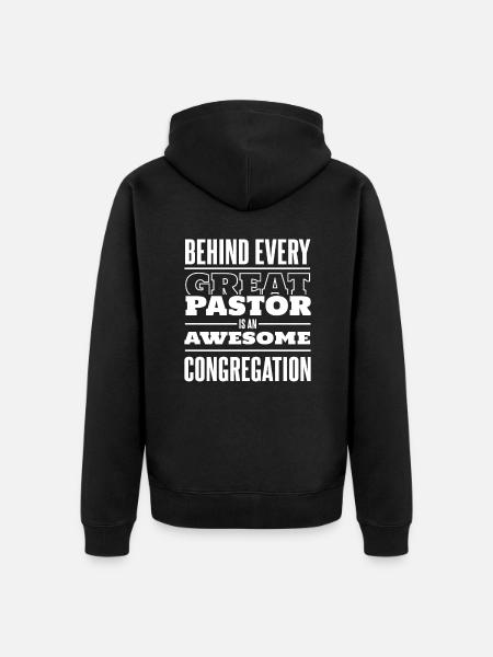 Pasteur Pasteur Prédicateur Église Christ - Veste à capuche bio Premium Unisexe - noir