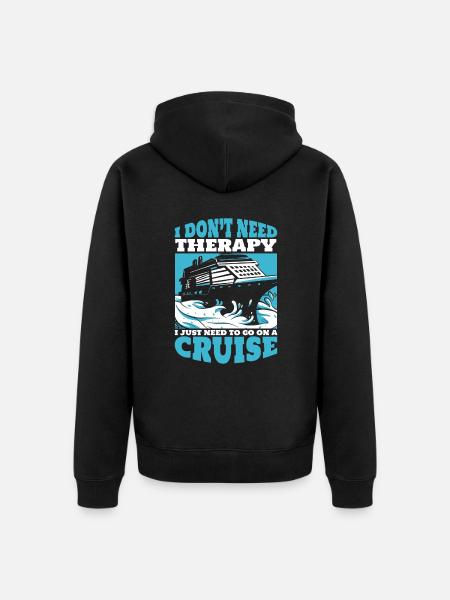 Cruise Ship Holiday Ships Cruise - Unisex Premium Organic Zip Hoodie - black