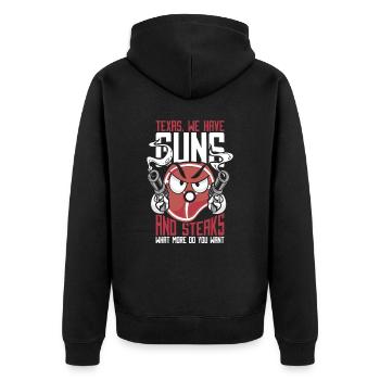 Texans de l’État du Texas - Veste à capuche bio Premium Unisexe - noir - Dos - Nico (187cm)