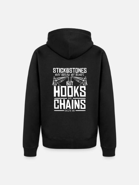 Abschleppwagen Truck Abschlepper - Unisex Premium Bio Zip Hoodie - Schwarz