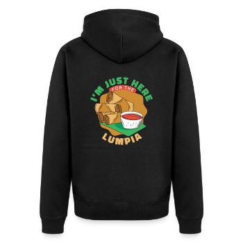 Lumpia Philippines Filipino Food - Veste à capuche bio Premium Unisexe - noir - Dos - Nico (187cm)