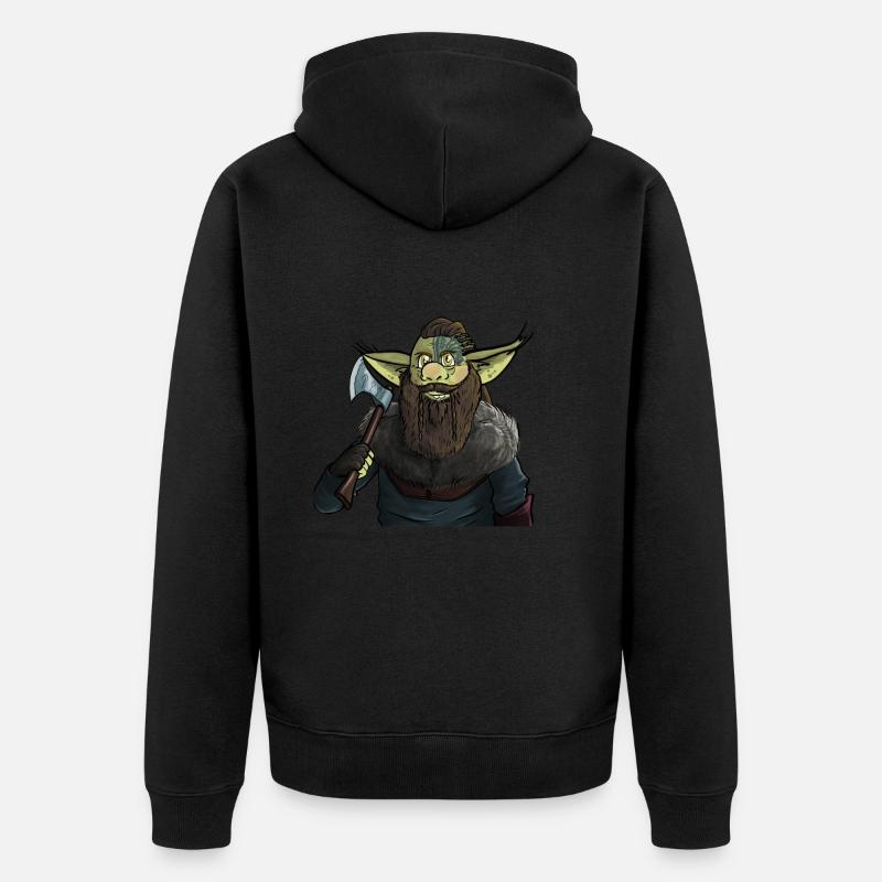 Gast viking - Veste à capuche bio Premium Unisexe - noir