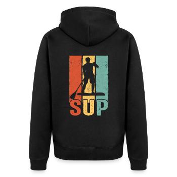 Stand up Paddle SUP Board Surf Paddle Paddle - Veste à capuche bio Premium Unisexe - noir - Dos - Nico (187cm)