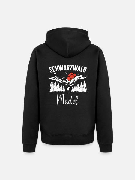 Schwarzwald Schwarzwälder Baden-Württemberg - Unisex Premium Bio Zip Hoodie - Schwarz