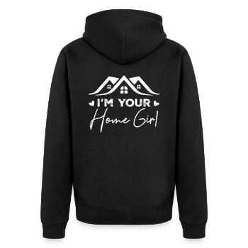 I'm Your Home Girl - Veste à capuche bio Premium Unisexe - noir - Dos - Nico (187cm)
