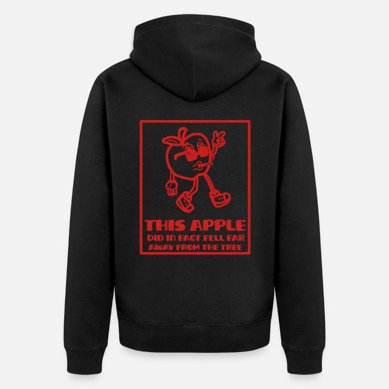 La pomme de la réussite - Veste à capuche bio Premium Unisexe - noir