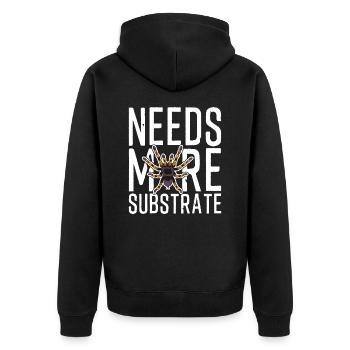 Drôle de tarentule a besoin de plus de propriétaire d’araignée de substrat - Veste à capuche bio Premium Unisexe - noir - Dos - Nico (187cm)