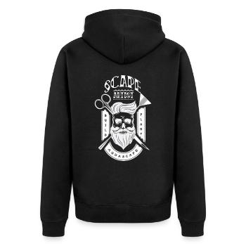 Aquascaper Retro Aquarium Fish Keeper Aquascape - Unisex Premium Organic Zip Hoodie - black - Back - Nico (187cm)