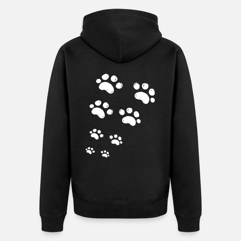 J aime mon chien - Veste à capuche bio Premium Unisexe - noir