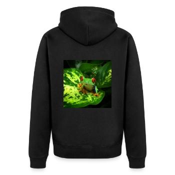 Red Eyed Tree Frog Owner Exotic Pet Wildlife - Veste à capuche bio Premium Unisexe - noir - Dos - Nico (187cm)