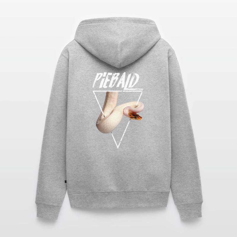 Piebald Ball Python Reptile Keeper Unisex Premium Organic Zip Hoodie