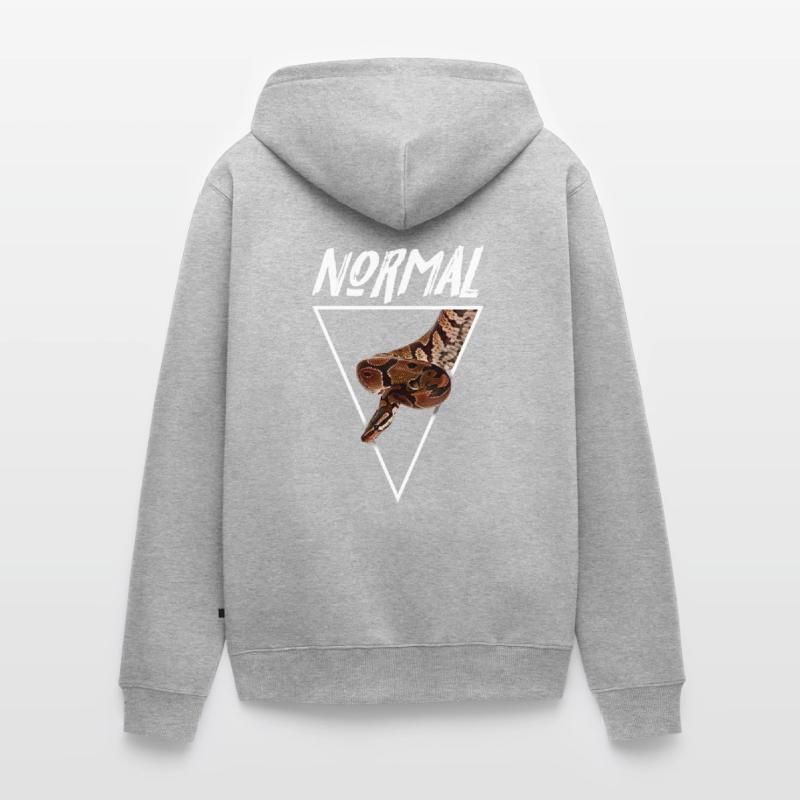 Normal Ball Python Morph Snake Owner Unisex Premium Organic Zip Hoodie
