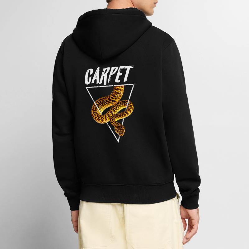 Tapis Python Retro Snake Propriétaire Veste à capuche bio Premium Unisexe