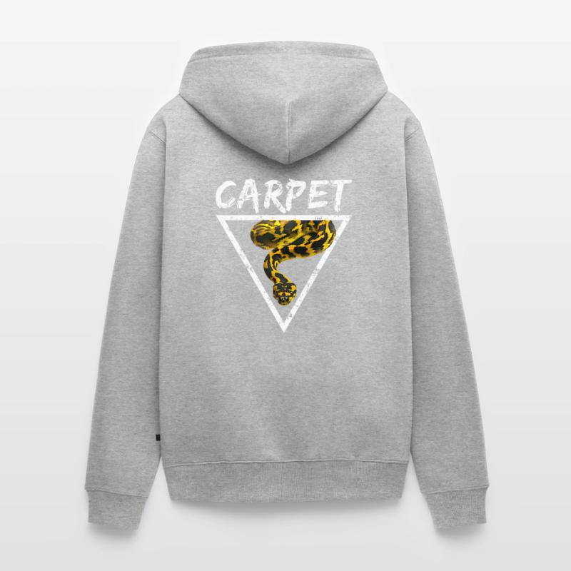 Carpet Python Geometric Snake Owner Unisex Premium Organic Zip Hoodie