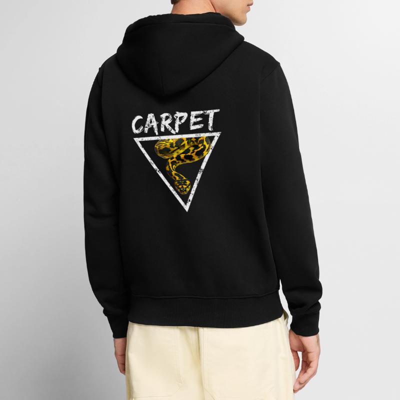 Tapis Python Geometric Snake Owner Veste à capuche bio Premium Unisexe