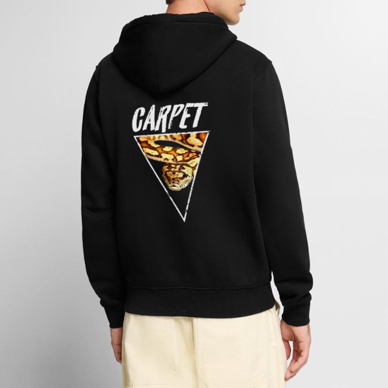 Carpet Python Owner Reptile Keeper Unisex Premium Organic Zip Hoodie
