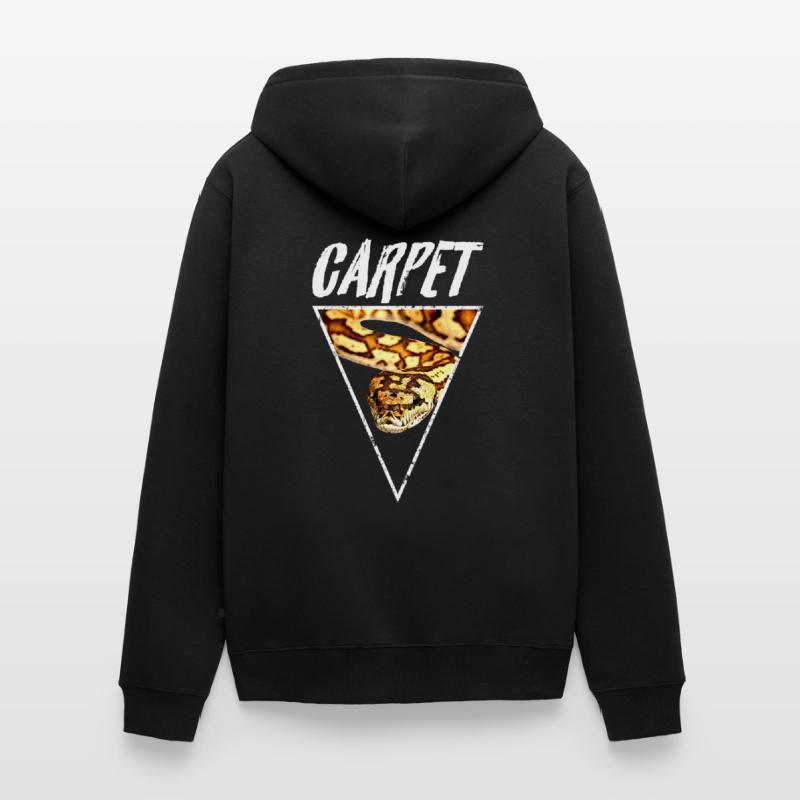 Carpet Python Owner Reptile Keeper Unisex Premium Organic Zip Hoodie