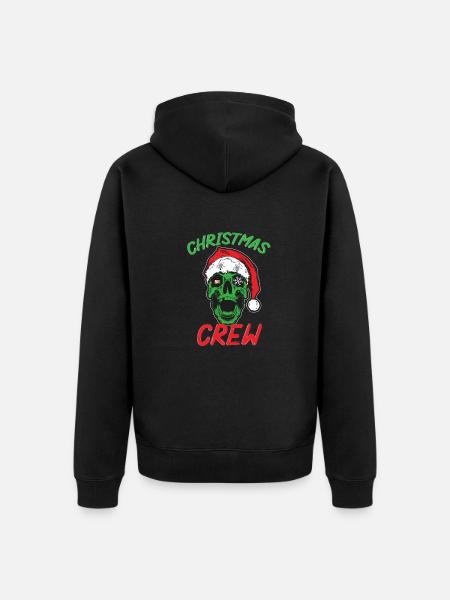 Scary Christmas Crew - Unisex Premium Organic Zip Hoodie - black
