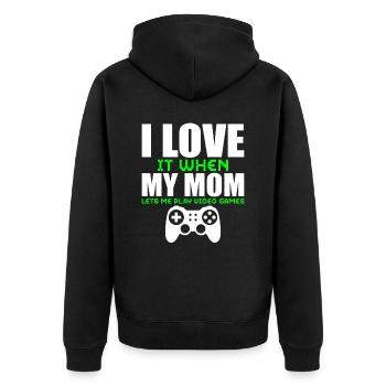 Gamers Jeux Vidéo Jeux PC - Veste à capuche bio Premium Unisexe - noir - Dos - Nico (187cm)