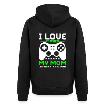 Gamers Jeux Vidéo Jeux PC - Veste à capuche bio Premium Unisexe - noir - Dos - Nico (187cm)