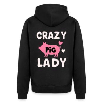 Animal cochon - Veste à capuche bio Premium Unisexe - noir - Dos - Nico (187cm)