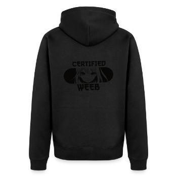 Certifié Weeb Funny Anime Girl Fans Lover - Veste à capuche bio Premium Unisexe - noir - Dos - Nico (187cm)