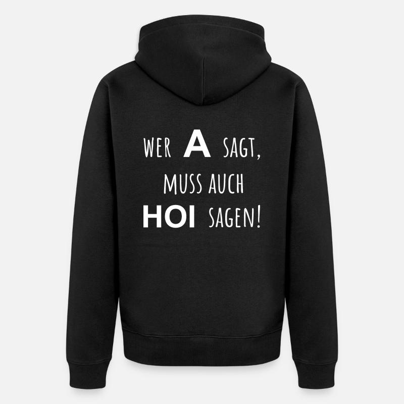AHOY - Veste à capuche bio Premium Unisexe - noir