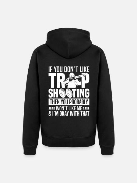 Trapschießen - Unisex Premium Bio Zip Hoodie - Schwarz