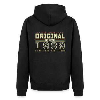 Original 1989 Cadeau Anniversaire 1989 Rétro 1989 - Veste à capuche bio Premium Unisexe - noir - Dos - Nico (187cm)
